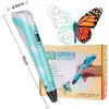 3d Kalem - 3d Pen Baskı Kalemi Yazıcı Printer + 5 Renk Filament