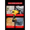 Gold Orion 21V Kablosuz Hava Üfleyici | 32.000RPM Turbo Fan, 12.000mAh Batarya, Bahçe & Araç Kurutma / Sarı