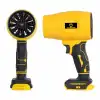 Gold Orion 21V Kablosuz Hava Üfleyici | 32.000RPM Turbo Fan, 12.000mAh Batarya, Bahçe & Araç Kurutma / Sarı