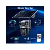 Solar Güneş Enerjili Çift Lens Dış Mekan Güvenlik Kamerası