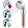 Filtreli LED Duş Başlığı, El Duşu, Renk Değiştiren, Yüksek Basınçlı, Su Tasarruflu El Duşu Başlığı