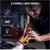 4in1 10.000mAh Akü Takviyeli, Powerbanklı Reflektörlü
