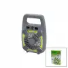 Gold Silver GS-265 2in1 Mini Fan & Fener USB Şarjlı, 2 Kademe Hız