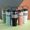 900 ml Taşıma Kulplu Paslanmaz Çelik Termos Mug Bardak