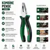 Egonex Bosch-1 600 A03 2vb ( 528 ) ( 7 & 180mm ) Pense ( Lüx Ergonomik Saplı ) ( 60 ± Kesme Sertlik )*6x1