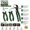 Egonex Bosch-1 600 A02 W7j ( 427 )( 3pcs ) Premıum Pense Seti ( 10 Papağan Pense & 7 Pense - 6 Yan Keski ) ( 60 ± Kesme Sertlik )*6