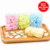 Egonex Hasuba Sevimli Sabunlar Hs-400 (mini=1.2-1.5cm) (seyahat & Piknik & Okulda) (160pcs ± 10) (mix:kalp& Yvrlk&çiçek)*24x40