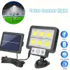 Egonex 120 Cob Led Solar Panel Güneş Enerjili 3 Mod Duvar Lambası