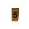 Egonex Kapı Numarası No-5 Silikonlu Yapışkanlı*10x20