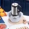 Elektrikli Paslanmaz Çelik Kollu 3.5 Litre Et Kıyma Makinesi Sebze Meyve Doğrayıcı Rondo Blender