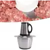 Elektrikli Paslanmaz Çelik Kollu 3.5 Litre Et Kıyma Makinesi Sebze Meyve Doğrayıcı Rondo Blender