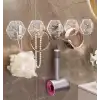 Lüks 5’li Duvar Askısı Banyo Mutfak İçin Havlu  Askılık