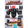 O-Kam OK337B Premium 12MP 4 Kameralı 4g Çift Solar Panel Aov