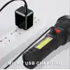 Usb Glare Charging Flashlight El Feneri Zj-05