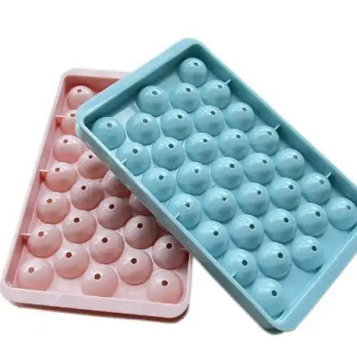33 Hazneli Küre Buz Kalıbı Pembe