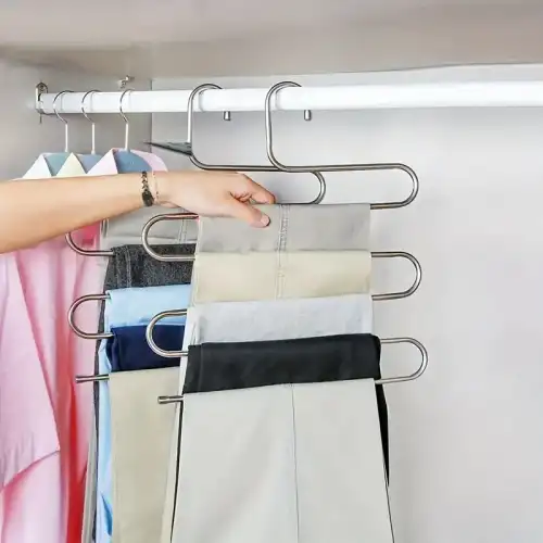 5 Katlı Pantolon Eşarp Askısı Metal Egonex