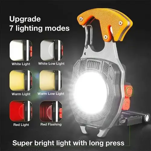 Led Şarj Edilebilir El Feneri Çok Amaçlı Alet Anahtarlık