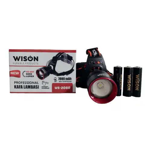 Wison Ws-2080 Profesyonel Kafa Lambası 3000 Lümen 40 Watt