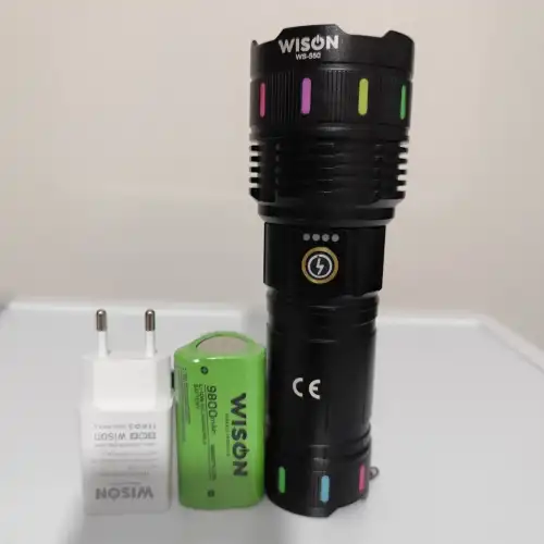 Wıson Wison Ws-550 30w 3000 Lümen Zoomlu Profosyonel El Feneri