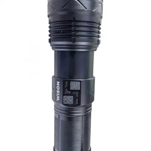 Wıson 980 Profesyonel Zoomlu El Feneri | 60w – 7000 Lümen – 13.200 Mah – Type‑c – Metal Gövde