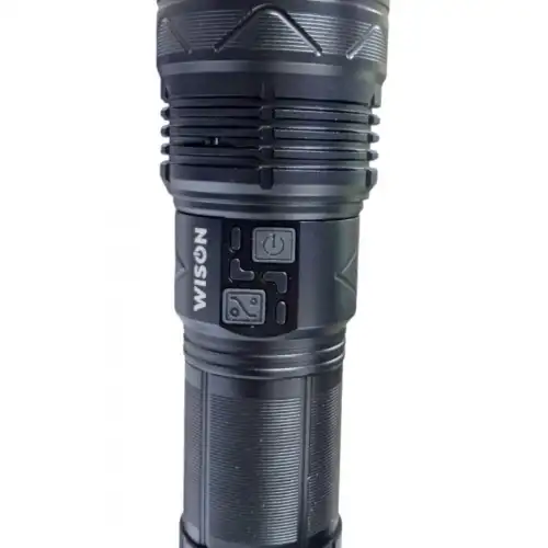 Wıson 980 Profesyonel Zoomlu El Feneri | 60w – 7000 Lümen – 13.200 Mah – Type‑c – Metal Gövde