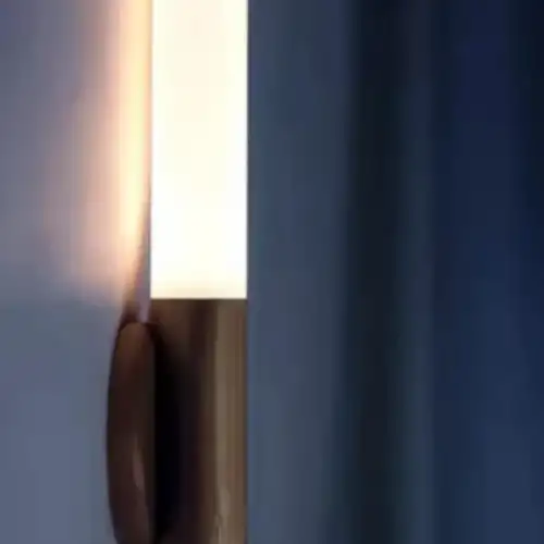 Sensörlü Usb Şarjlı Mıknatıslı Taşınabilir Duvar Aplik Masa Lambası Ahşap Görünümlü Gün Işığı