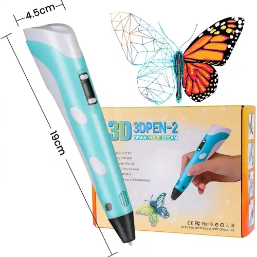 3d Kalem - 3d Pen Baskı Kalemi Yazıcı Printer + 5 Renk Filament
