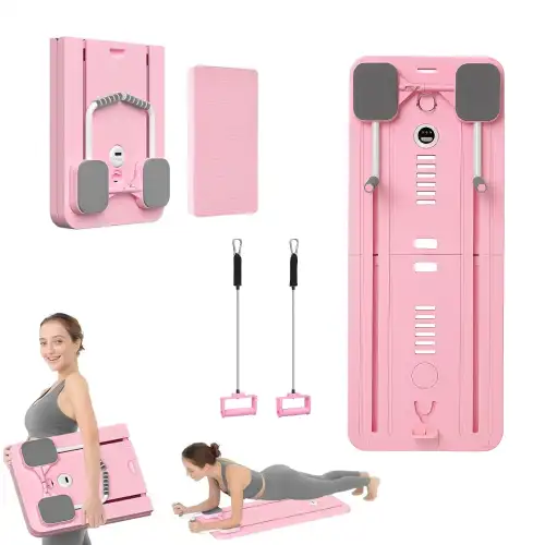 Evde Spor için Pilates ve Egzersiz Aleti – Core, Kalça, Karın, Bel ve Kol Antrenmanına Uygun Çok Amaçlı Tahta