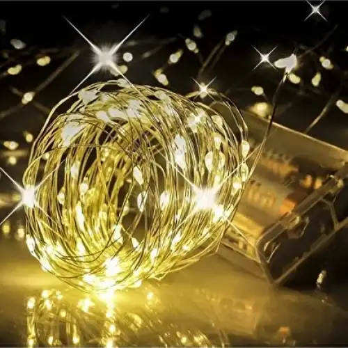 10 m Peri Led Işık Pilli Aydınlatma Dekor 100lü