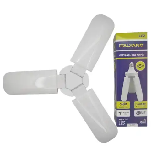 Italyano E27 45W Kanatlı Led Ampul