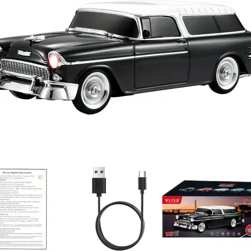Retro Klasik Araba Bluetooth Hoparlör Kablosuz HD Ses FM Radyo YG-1955