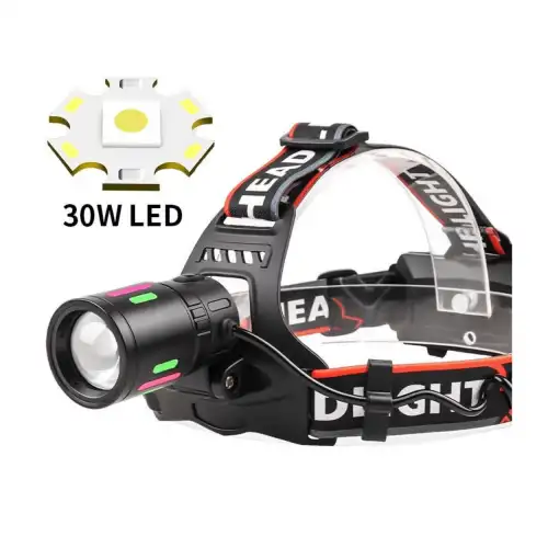 OR-T201 Usbli Kafa Lambası | 30W 2000 Lümen | 2 Adet 18650 Pil Dahil