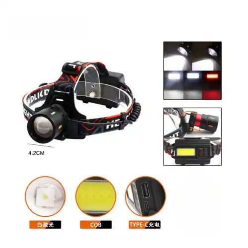 OR-T201 Usbli Kafa Lambası | 30W 2000 Lümen | 2 Adet 18650 Pil Dahil