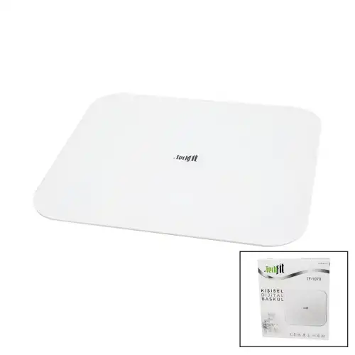Egonex Techfit Tf-1070 (gizli Ekran &soft Beyaz Cam Zemin ) Dijital Baskül Terazi Tartı (180kg) (sensör &led Ekran &oda℃)*10