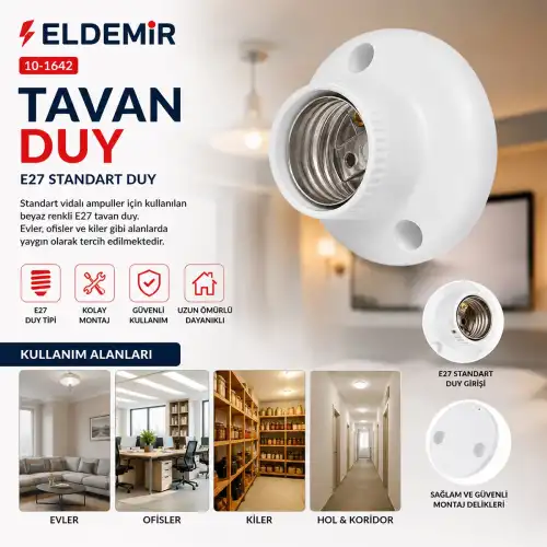 Egonex Asel ( E27 ) ( Kolay Montaj ) Tavan Duy*60x1