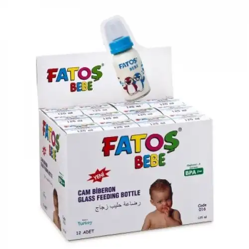 Egonex Fatoş Bebe-016 ( Cam & 125ml ) Biberon*12x18