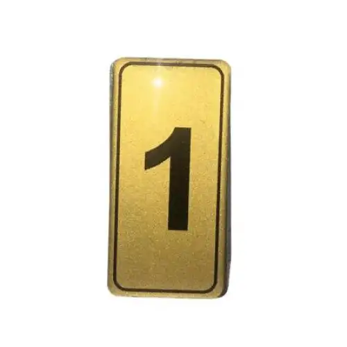 Egonex Kapı Numarası No-1 Silikonlu Yapışkanlı*10x20