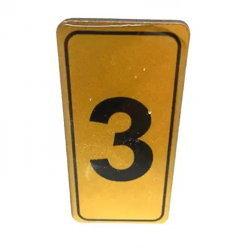 Egonex Kapı Numarası No-3 Silikonlu Yapışkanlı*10x20