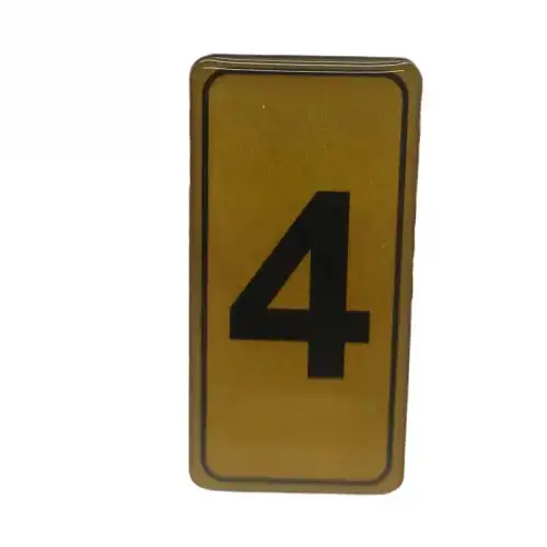 Egonex Kapı Numarası No-4 Silikonlu Yapışkanlı*10x20