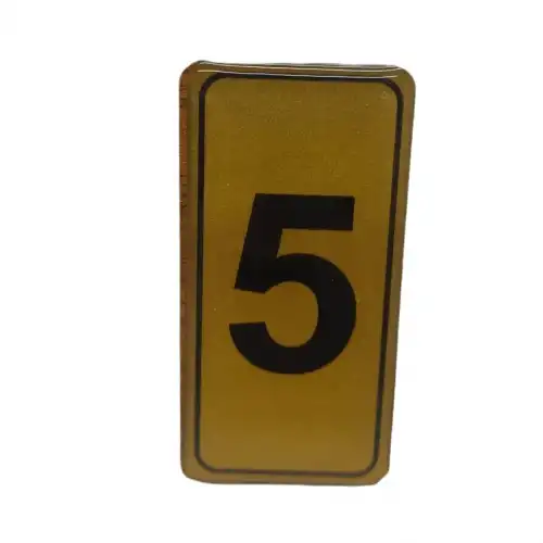 Egonex Kapı Numarası No-5 Silikonlu Yapışkanlı*10x20