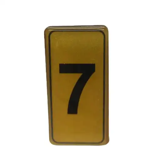 Egonex Kapı Numarası No-7 Silikonlu Yapışkanlı*10x20
