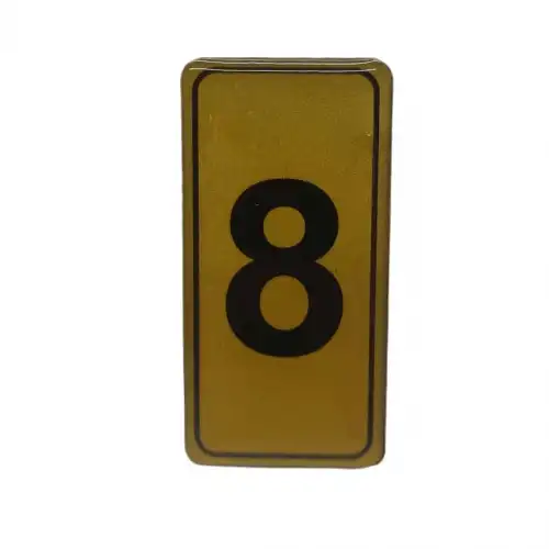 Egonex Kapı Numarası No-8 Silikonlu Yapışkanlı*10x20
