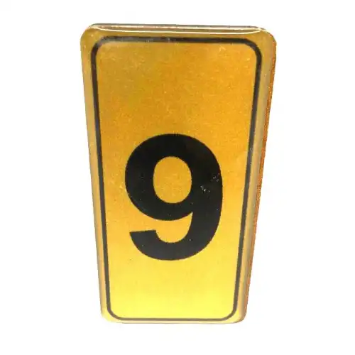 Egonex Kapı Numarası No-9 Silikonlu Yapışkanlı*10x20