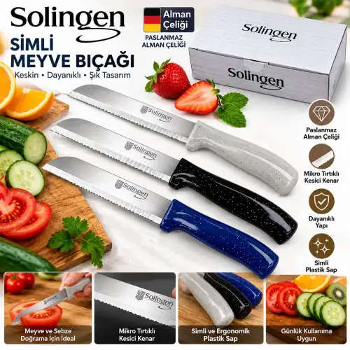 Egonex Solingen Simli Meyve Bıçak*60x16