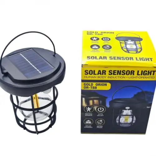 Gold Orion Or-t88 Solar Hareket Sensörlü Duvar Tipi Bahçe Aydınlatma