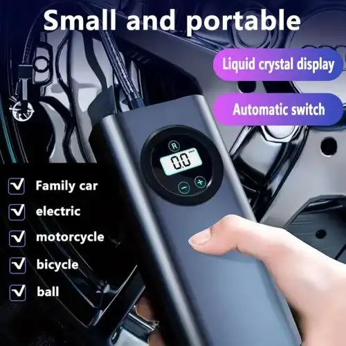 Lcd Ekranlı Taşınabilir Hava Kompresörü
