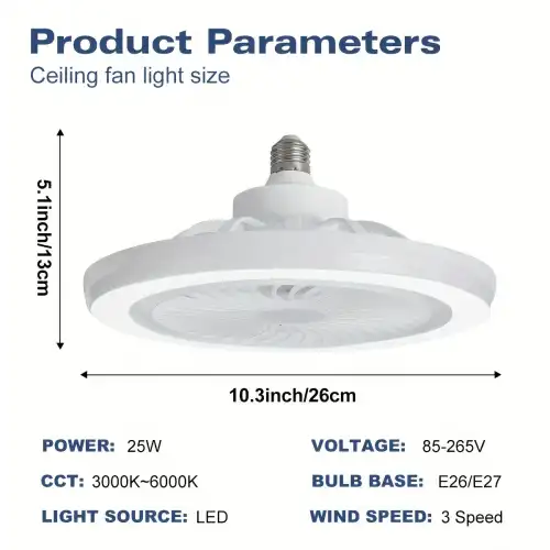 Led Lambalı Tavan Vantilatörleri