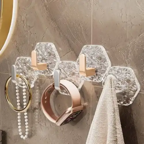 Lüks 5’li Duvar Askısı Banyo Mutfak İçin Havlu  Askılık