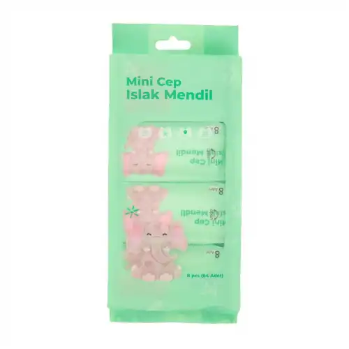 Mini Cep Islak Mendil Günlük Pratik 8li Paket