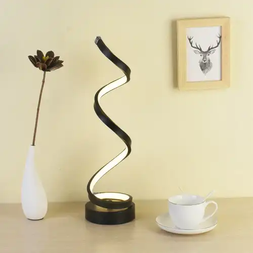 Modern Spiral Led Masa Lambası